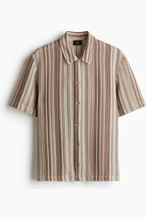 H&M Regular Fit Crochet-look shirt