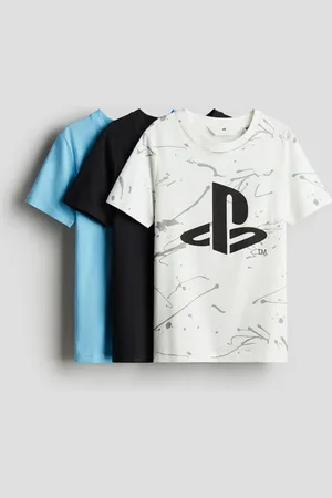 H&M 3-pack printed cotton T-shirts