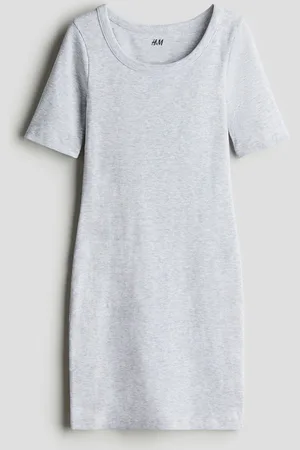 H&M Ribbed cotton dress