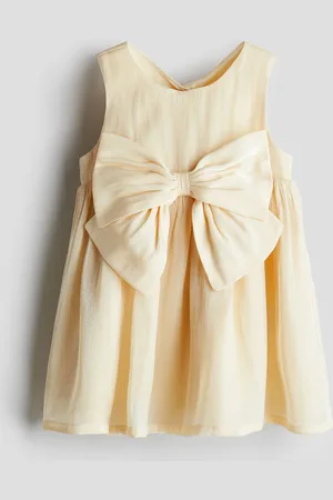 H&M Bow-detail organza dress