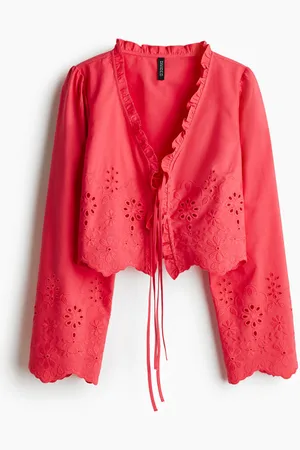 H&M Broderie anglaise cotton blouse