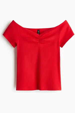 H&M Ribbed boat-neck top