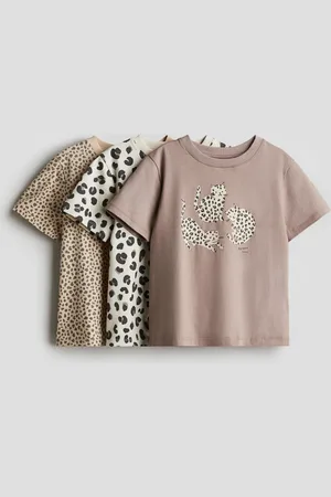 H&M 3-pack printed jersey tops