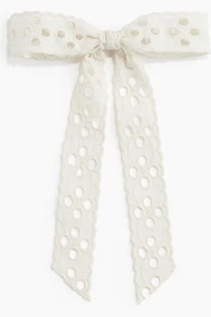 H&M Broderie anglaise bow hair clip