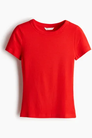 H&M Ribbed modal-blend T-shirt