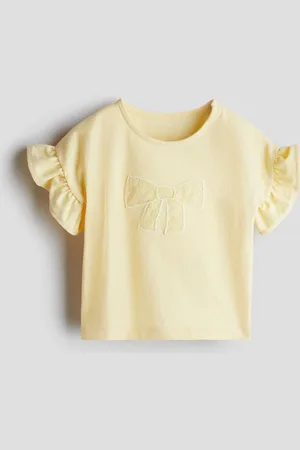 H&M Appliquéd cotton top