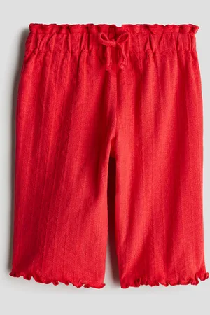 H&M Textured cotton trousers
