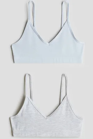 H&M 2-pack V-neck crop tops