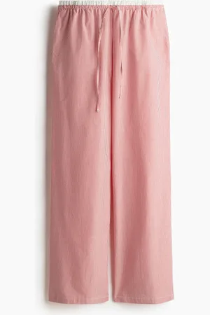 H&M Double-waistband poplin drawstring trousers