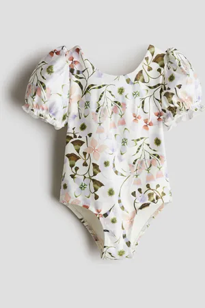 H&M Puff-sleeved swimsuit
