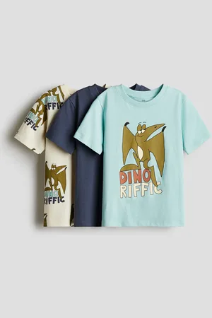 H&M 3-pack printed T-shirts