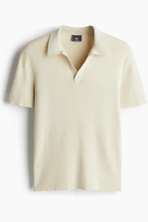 H&M Slim Fit Glittery polo shirt