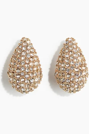 H&M Rhinestone-decorated dome earrings