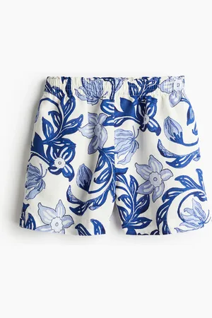 H&M Linen-blend pull-on shorts