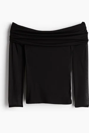 H&M Sheer off-the-shoulder top