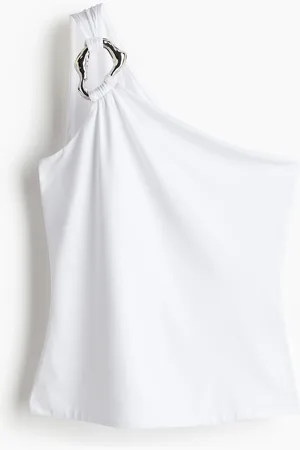 H&M Metal-ring one-shoulder top