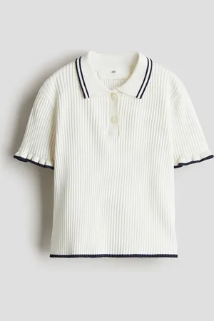 H&M Rib-knit collared top