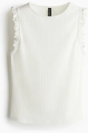 H&M Lace-trimmed vest top