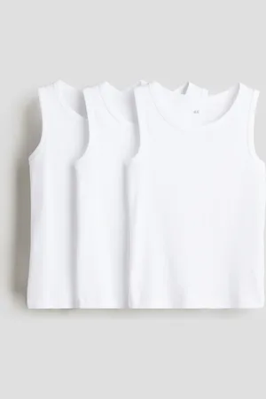 H&M 3-pack cotton vest tops