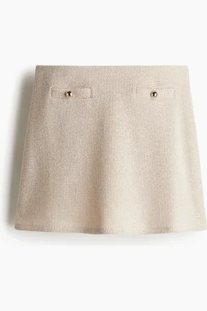 H&M Textured-knit mini skirt
