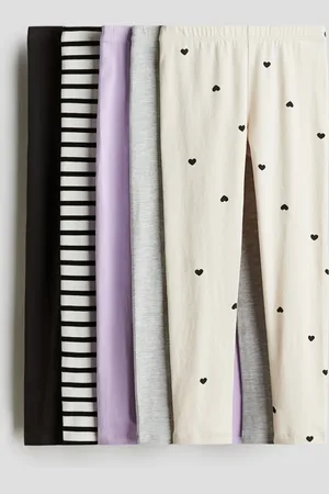 H&M 5-pack jersey leggings