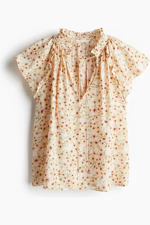 H&M Butterfly-sleeved blouse