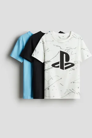 H&M 3-pack printed cotton T-shirts