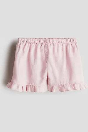 H&M Frilled linen shorts