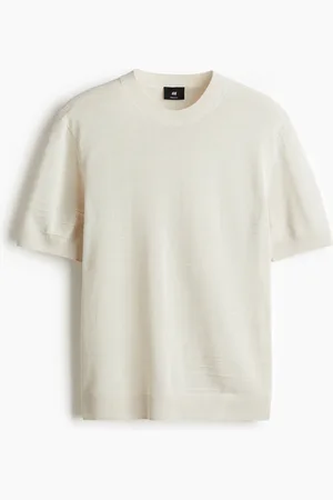 H&M Regular Fit Fine-knit T-shirt