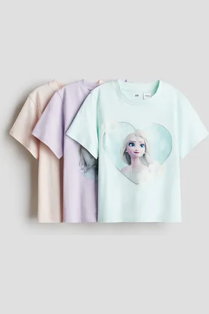 H&M 3-pack printed jersey tops