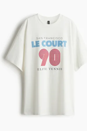 H&M Oversized motif-detail T-shirt