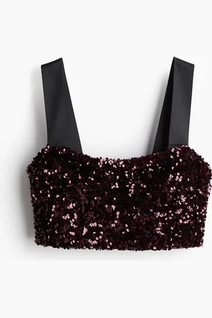 H&M Sequined bralette top