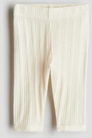 H&M Pointelle cotton jersey leggings