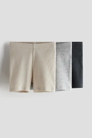 H&M 3-pack ribbed cycling shorts