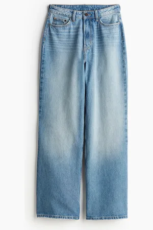 H&M Curvy Fit Wide Ultra High Jeans