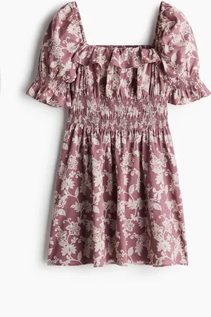H&M Frill-trimmed crêpe dress