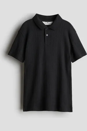 H&M Pointelle-knit polo shirt