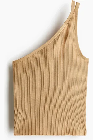 H&M Rib-knit one-shoulder top