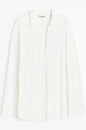 H&M Crinkled loungewear shirt