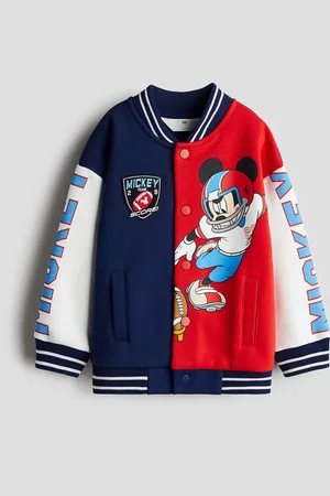 H&M Oversized printed baseball jacket