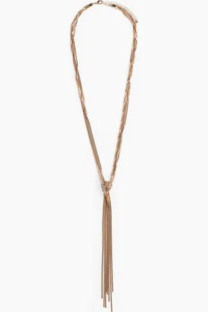 H&M Box-chain lariat necklace