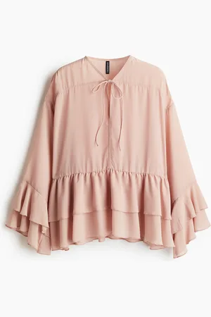 H&M Flounced chiffon blouse