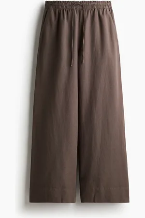 H&M Wide linen-blend trousers