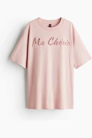 H&M Oversized motif-detail T-shirt