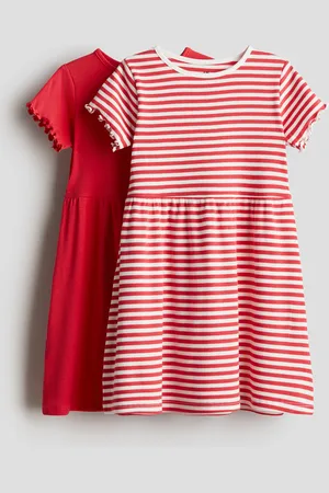 H&M 2-pack cotton dresses