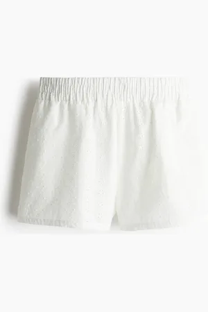 H&M High-waisted broderie anglaise shorts