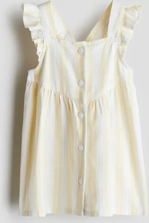 H&M Flounce-trimmed cotton dress