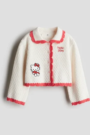 H&M Garter-checkerboard-knit cardigan