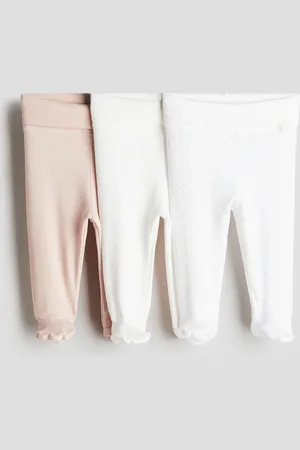 H&M 3-pack foldover-waist leggings