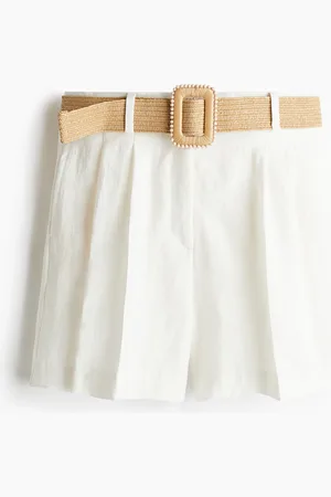 H&M Belted twill shorts